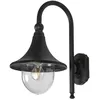 Image de Lindby Applique Exterieur Daphne à intensité variable (Antique, Classic) en Noir Aluminium (1 lampe,à E27) Murale Luminaire Lampe Jardin Eclairage