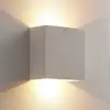 Image de Lindby Anneke - Applique LED carrée en plâtre