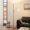 Image de Lindby lampadaire à éclairage indirect Jost, 180 cm, laiton, E27