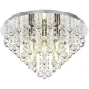 Image de Lindby Plafonnier Annica à intensité variable (Moderne) en Transparent Métal e. a. pour Salon & Salle manger (à 5 lampes, E14) Luminaire Lampe Plafond Eclerage Eclairage