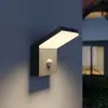 Image de Applique d'extérieur LED Arcchio Yolena, capteur, anthracite, aluminium
