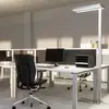 Image de Lampadaire LED Arcchio Logan Neo, argent, à intensité variable, métal