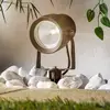 Image de Lucande Projecteur d'extérieur LED Irina, piquet de terre, fiche, gris, métal