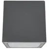Image de LED Plafonnier extérieur Tanea (Moderne) en Gris Aluminium (1 lampe,à), Luminaire d’extérieur pour le jardin la terrasse balcon & maison plafonnier