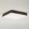 Image de Lucande Plafonnier d'extérieur LED Amra, 30 cm, angulaire, anthracite