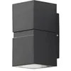Image de Lucande LED Applique Exterieur Gabriela (Moderne) en Gris Aluminium (à 2 lampes,), Murale Luminaire Lampe Jardin Eclairage d’exterieur