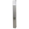 Image de Lindby LED Luminaire extérieur Baily (Moderne) en Gris Inox (1 lampe,à), Borne lumineuse luminaire pour socle