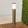 Image de Borne lumineuse LED Lindby Fabrizio, hauteur 56 cm, acier inoxydable