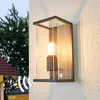 Image de Applique d'extérieur Lucande Annalea, 29cm, à 1 lampe, IP54, capteur