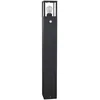 Image de Lucande Luminaire extérieur Klemens (Moderne) en Noir Aluminium (1 lampe,à E27), Borne lumineuse luminaire pour socle