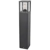 Image de Lucande Luminaire extérieur Klemens (Moderne) en Noir Aluminium (1 lampe,à E27), Borne lumineuse borne luminaire pour socle