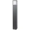 Image de Lucande Luminaire extérieur Klemens à intensité variable (Moderne) en Noir Aluminium (1 lampe,à E27), Borne lumineuse borne luminaire pour socle