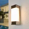 Image de Lindby applique d'extérieur LED Severina, hauteur 25 cm, acier inoxydable