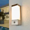 Image de Applique murale d'extérieur LED Severina de Lindby, 25 cm, capteur, acier