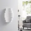 Image de Applique murale Lindby Marit, hauteur 30 cm, blanc, plâtre, E14