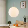 Image de Suspension Lindby Marike, Ø 35 cm, blanc, verre, boule, E27