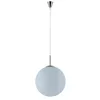 Image de Lindby Suspension en verre Marike à intensité variable (Moderne) Blanc Verre e. a. pour Salon & Salle manger (1 lampe,à E27), Luminaire Lampe plafond Plafonnier