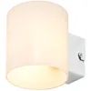 Image de Lindby Applique Murale Gerrit à intensité variable (Moderne) en Blanc Verre e. a. pour Salon & Salle manger (1 lampe,à G9), Lampe Eclairage Luminaire Mural