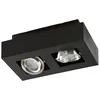 Image de Arcchio Spot Vince à intensité variable (Moderne) en Noir Aluminium e. a. pour Couloir (à 2 lampes, GU10) Plafonnier lampe