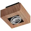 Image de Arcchio Spot Vince à intensité variable (Moderne) en Marron Métal e. a. pour Couloir (1 lampe,à GU10), Plafonnier lampe