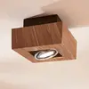 Image de Arcchio spot Vince, 14 x 14 cm, couleur bois, métal, GU10