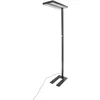 Image de Arcchio LED Lampadaires de bureau Logan Basic à intensité variable (Moderne) en Noir Aluminium e. a. pour Bureau (à 2 lampes,), Lampe lampe travail lampadaire