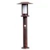 Image de Lindby LED Luminaire extérieur Pavlos (Traditionnel) en Marron Inox (1 lampe,à), Borne lumineuse luminaire pour socle
