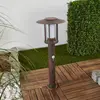 Image de Lindby luminaire pour socle LED Pavlos, 55 cm, couleur rouille, détecteur