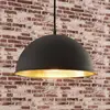 Image de Lindby suspension Leya, noir/or, métal, Ø 30 cm, E27