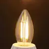 Image de Amploule LED Lindby, forme bougie, culot E14, 4 W, transparente, 2 700 K