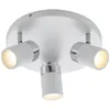 Image de Lindby Spot Kardo à intensité variable (Moderne) en Blanc Métal e. a. pour Salon & Salle manger (à 3 lampes, GU10) Plafonnier lampe