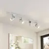 Image de Lindby spot Kardo, 4 lampes, blanc, métal, IP44