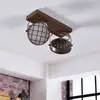 Image de Spot Lindby Tamin, couleur rouille, à 2 lampes, verre, G9