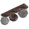 Image de Lindby Spot Tamin à intensité variable (Modern, Industriel) en Marron Métal e. a. pour Salon & Salle manger (à 3 lampes G9) Lampe encastrable plafonnier applique