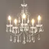 Image de Lucande Lustre Solveig, Ø 60 cm, 5 lampes, chrome