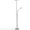 Image de Lindby LED Lampadaire Jonne à intensité variable (Moderne) en Gris Métal e. a. pour Salon & Salle manger (à 2 lampes,), Sur Pied Lampe a de Sol