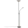 Image de Lindby LED Lampadaire Jonne à intensité variable (Moderne) en Gris Métal e. a. pour Salon & Salle manger (à 2 lampes,), Sur Pied Lampe a de Sol