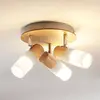 Image de Lindby spot pour plafond Christoph, 20 cm, 3 lampes, bois, rondelle