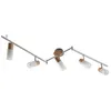 Image de Lindby Spot Christoph à intensité variable (Traditionnel) en Argent Bois e. a. pour Chambre coucher (à 5 lampes, E14) Lampe encastrable plafonnier applique