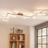 Image de Lindby Plafonnier LED Pilou, 6 lampes à intensité variable, chrome
