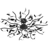 Image de Lindby Plafonnier Yos à intensité variable (Florentin) en Noir Métal e. a. pour Chambre coucher (à 10 lampes, E14) Luminaire Lampe Plafond Eclerage Eclairage Interieur