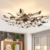 Image de Plafonnier Lindby Yos, à 10 lampes, 95 cm, noir et or, E14