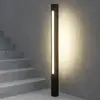 Image de Lucande Borne lumineuse LED Tomas, 75 cm, gris foncé, IP54