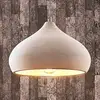 Image de Lindby suspension Morton, Ø 29 cm, gris, béton, E27