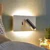Image de Lucande Applique murale LED Elske avec lampe de lecture LED