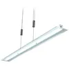 Image de Lindby LED Suspension Sladja à intensité variable (Moderne) en Argent Verre e. a. pour Salon & Salle manger (1 lampe,à), lampe plafonnier suspension