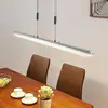 Image de Suspension LED Lindby Sladja, chrome, verre, variateur tactile