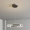 Image de Lucande suspension LED Lyani, Ø 60 cm, chrome, intensité variable