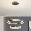 Image de Lucande Suspension LED Lyani, 60 cm, à 2 lampes, chrome, intensité variable