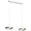 Image de Lucande LED Suspension Lyani à intensité variable (Moderne) en Argent Métal e. a. pour Salon & Salle manger (à 2 lampes,), lampe plafonnier suspension